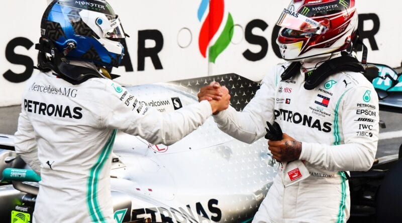 Hamilton-Bottas Mercedes baku